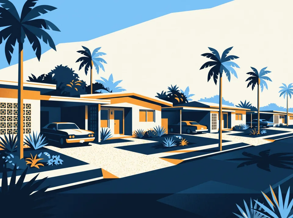 Illustration: the kind of homes in this area