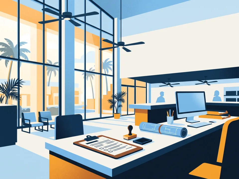 Illustration: permits and plans for a tear-out