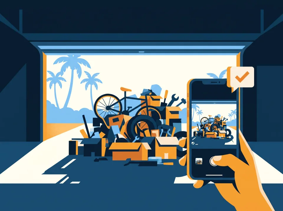 Illustration: a photo of the junk, then one flat price