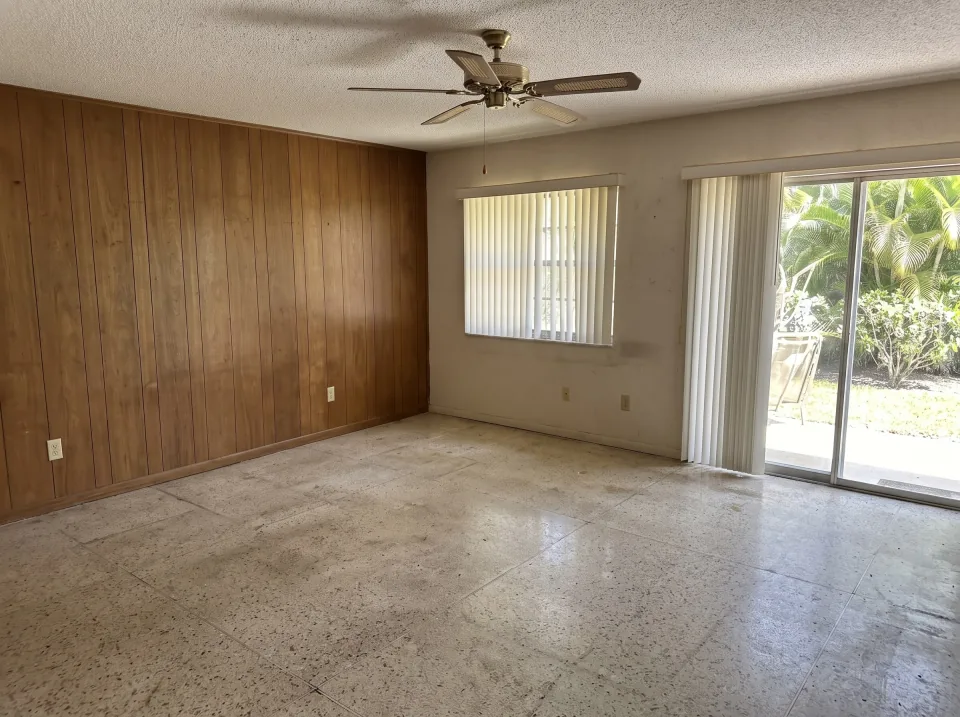 Illustration, after: all furniture, knickknacks, photos and boxes removed